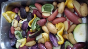 A colorful and tasty creation straight from nearby NC farms.